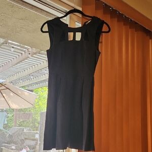 Monteau Black Sleeveless Cutout Mini Dress
